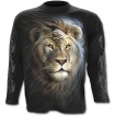 T-shirt gothique homme à manches longues à Lion fier en armure