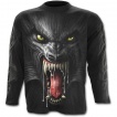 T-shirt gothique homme à manches longues à Loup-garou puis griffure dans le dos