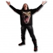 T-shirt gothique homme à manches longues à serpent avec langue piercée