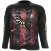 T-shirt gothique homme à manches longues style maillot de football équipe de la grande faucheuse