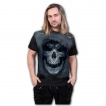 T-shirt homme aspect dchir  crane encapuchonn