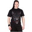 T-shirt homme avec chauves-souris vampires et lune rouge