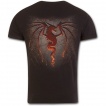 T-shirt homme avec dragon flamboyant (coupe moderne)