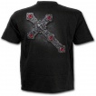 T-shirt homme avec dragon rouge sur croix gothique
