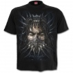 T-shirt homme avec guerrier cybernetique masqué et gargouille