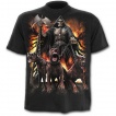 T-shirt homme avec guerrier squelette et chiens de guerre