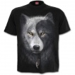 T-shirt homme avec loups et attrape rêve inspiration Yin et Yang