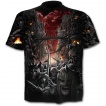 T-shirt homme avec scne de bataille pique