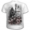 T-shirt homme avec squelette chercheur d'mes - blanc