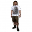 T-shirt homme avec squelette chercheur d'âmes - blanc