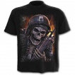 T-shirt homme avec squelette militaire