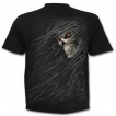 T-shirt homme avec tête de mort à voile déchiré