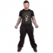 T-shirt homme avec tête de mort à voile déchiré