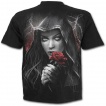 T-shirt homme avec tombe et veuve tenant une rose