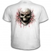 T-shirt homme blanc avec la Mort  chaine de combat