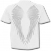 T-shirt homme blanc  femme ange tenant la cl du paradis