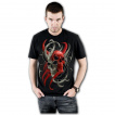 T-shirt homme  cranes dmoniaques en train de fusionner