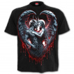 T-shirt homme à Diable et Ange formant un coeur de leurs ailes
