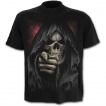 T-shirt homme doigt de la mort avec faux et sablier