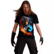 T-shirt homme  duel de Mage et Dragon infernal