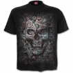 T-shirt homme goth-rock à tête de mort camouflées