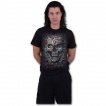 T-shirt homme goth-rock  tte de mort camoufles