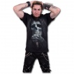 T-shirt homme gothique avec la Mort regardant son sablier