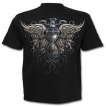 T-shirt homme gothique avec squelette assassin et sablier de la mort