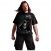 T-shirt homme gothique avec squelette assassin et sablier de la mort