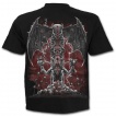 T-shirt homme gothique avec Totem démoniaque et crane ailé