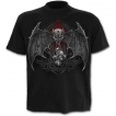 T-shirt homme gothique avec Totem démoniaque et crane ailé
