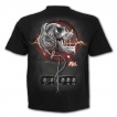T-shirt homme gothique à crane rock et casque squelette