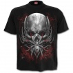 T-shirt homme gothique  crane, symbole tribal et araigne