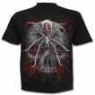 T-shirt homme gothique  crane, symbole tribal et araigne