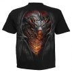 T-shirt homme gothique à Dragon débordant de lave