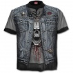 T-shirt homme gothique imitation tenue Trash Mtal