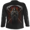 T-shirt homme gothique à manches longues avec juge de la mort et bourreau à faux