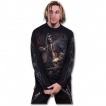 T-shirt homme gothique à manches longues avec juge de la mort et bourreau à faux