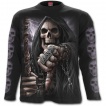 T-shirt homme gothique manches longues avec La Mort