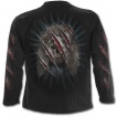 T-shirt homme gothique manches longues avec ours mangeur d'hommes