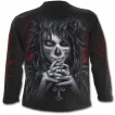 T-shirt homme gothique à manches longues avec personnages maquillés style macabre