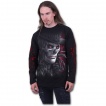 T-shirt homme gothique à manches longues avec personnages maquillés style macabre