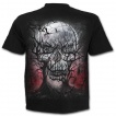 T-shirt homme gothique noir avec arbres macabres et corbeaux