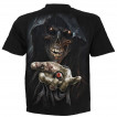 T-shirt homme gothique � Oeil d'Horus et squelette mal�fique