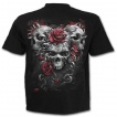 T-shirt homme gothique roses et cranes dchirs