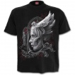 T-shirt homme gothique  visage, cranes et ange de la mort fusionns