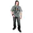 T-shirt homme imitation dchir sur cage thoracique gris