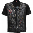 T-shirt homme imitation tenue gothique Metal Biker