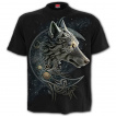 T-shirt homme Loup Celtique avec lune en fond