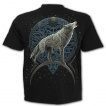 T-shirt homme Loup Celtique avec lune en fond